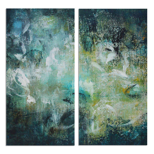 Bueno Exchange No. 70-C' 2 Piece Wrapped Canvas Wall Art Set - Ready2HangArt