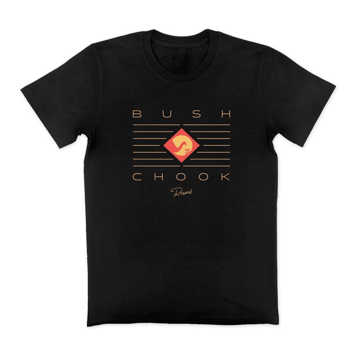Bush Chook Resort Tee Black T-Shirt Bush Chook