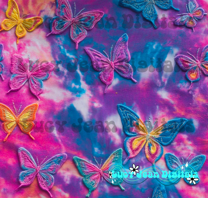 Butterfly Tie dye Seamless file