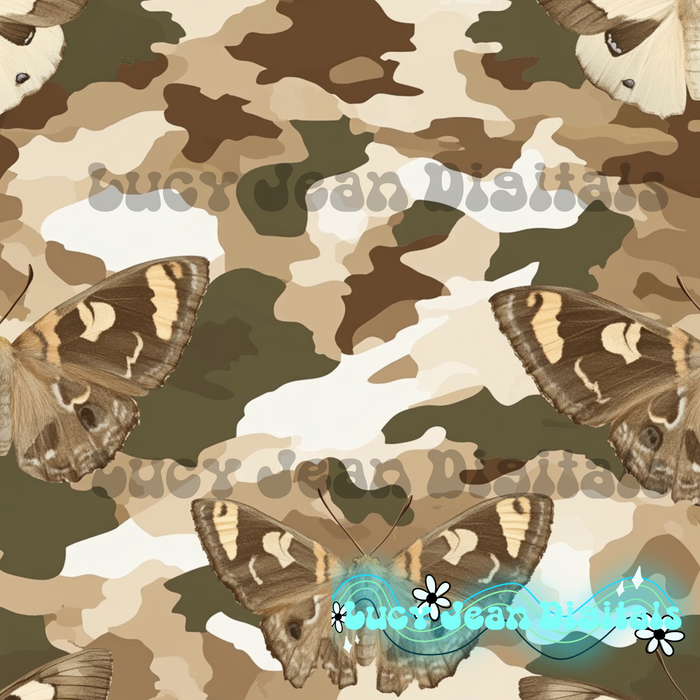 Camo moths seamless file
