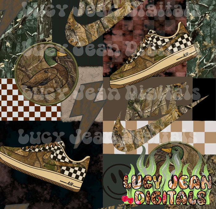 Camo Sneakers Seamless File