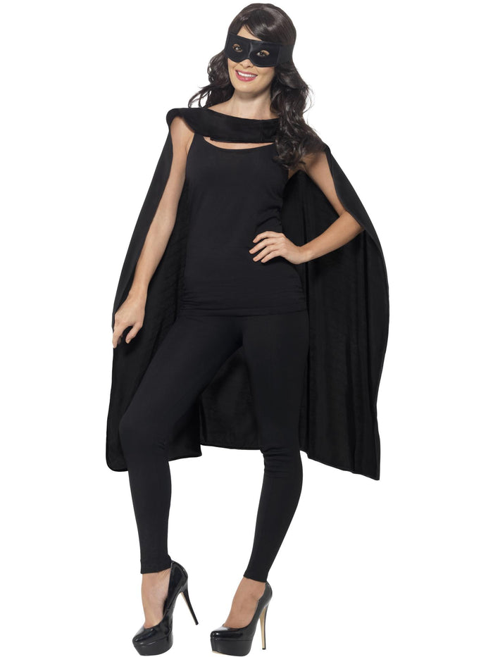 Cape, Black, with Eyemask