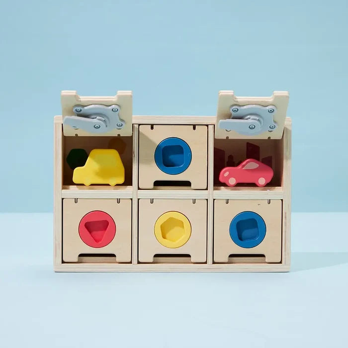 car go puzzle box matching shape