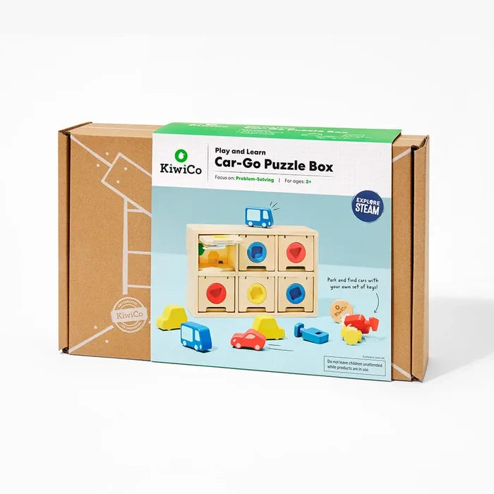 car go puzzle box matching shape