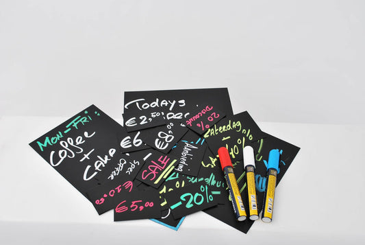 Chalk Tags 10.4cm x 7.4cm (Pack Of 20) & 1 White Chalk Marker