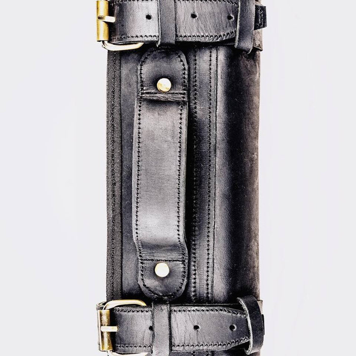 Chefi Small Leather Knife Roll 9 Piece Carol (Black)