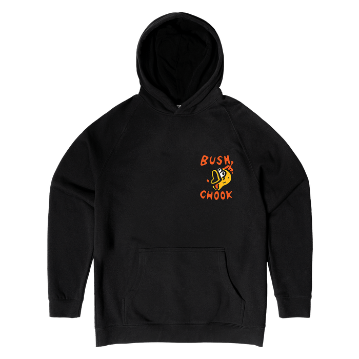 Chokin' The Chook Hoodie Black Hoodie Bush Chook