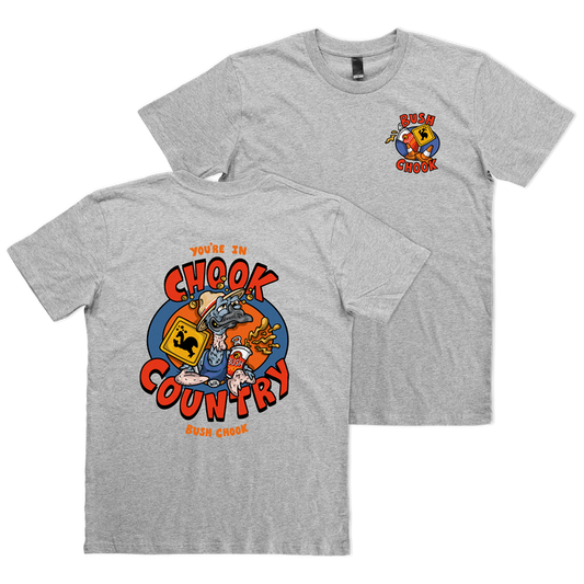 Chook Country Tee Grey