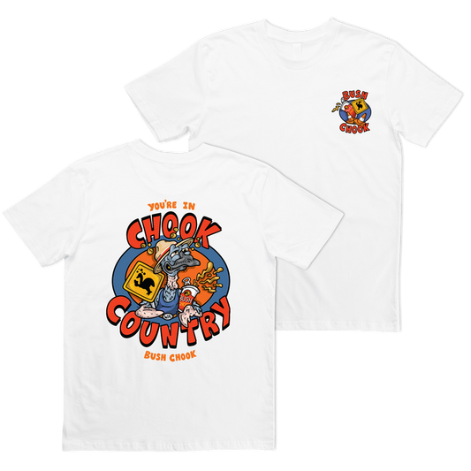 Chook Country Tee White