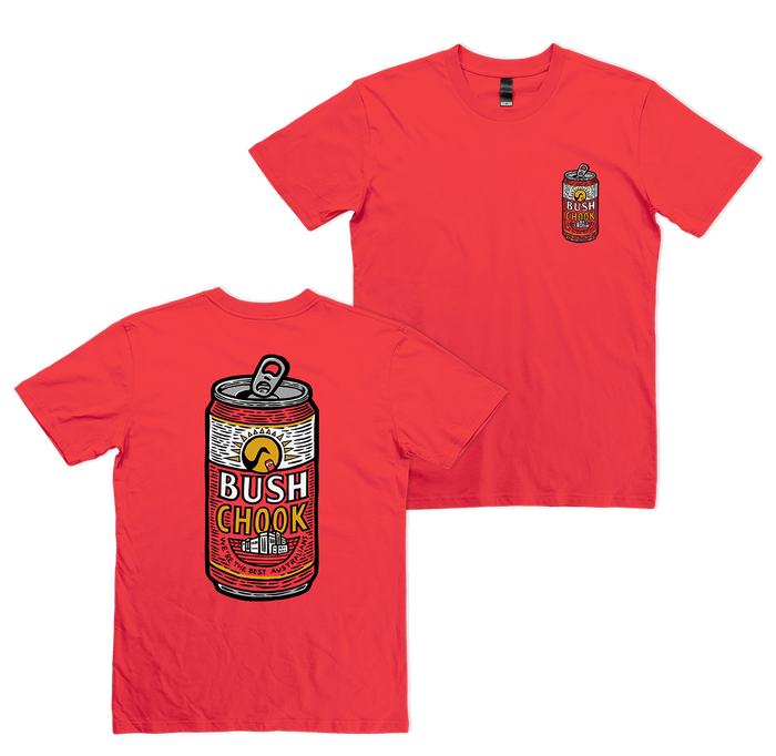 Chook Relief Tee Red T-Shirt Bush Chook