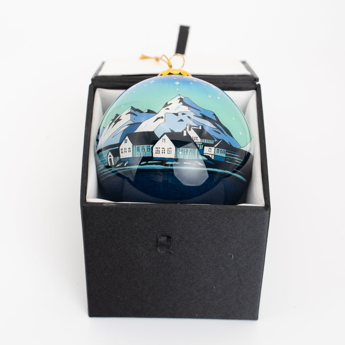 Christmas Ornament - Northern Lights / Houses