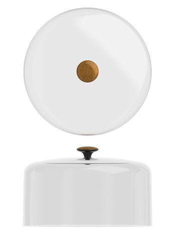 Clear Pc Dome Lid With Copper Handle 26.5 x 16.2cm