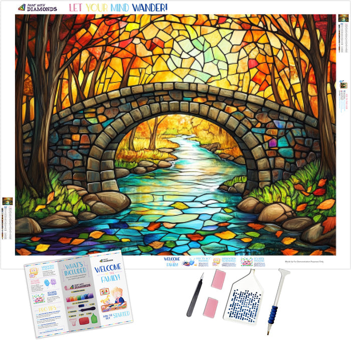 Colorful Gently Flowing River