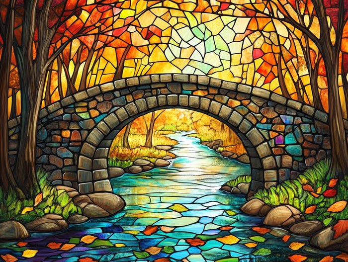 Colorful Gently Flowing River