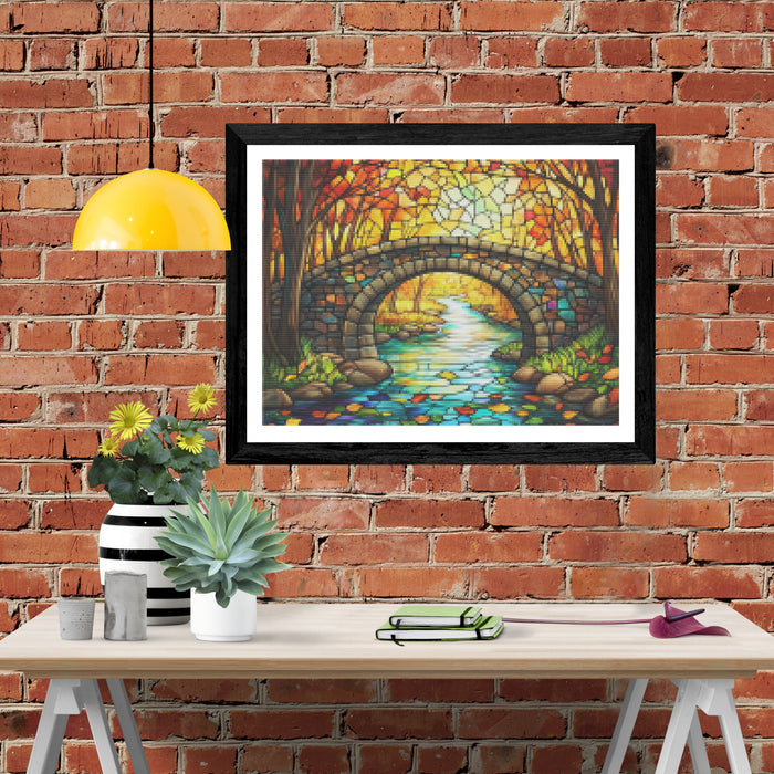 Colorful Gently Flowing River