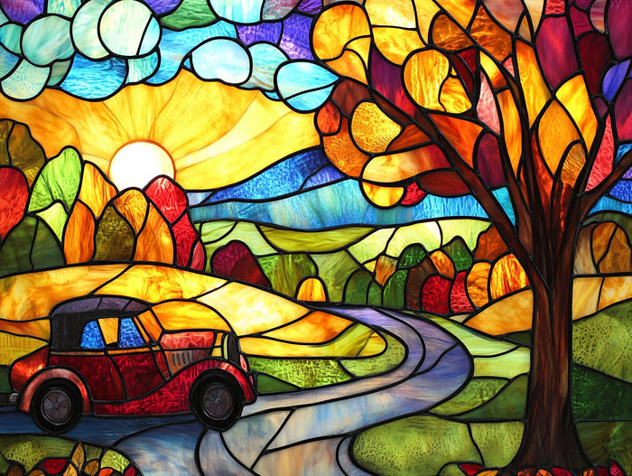 Colorful Scenic Autumn Drive