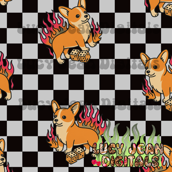 Corgi Dog Seamless File