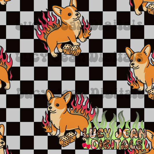 Corgi Dog Seamless File
