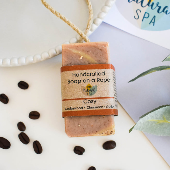 Cosy Soap on a Rope | Coffee , Cedarwood and Cinnamon | Community Product Pick