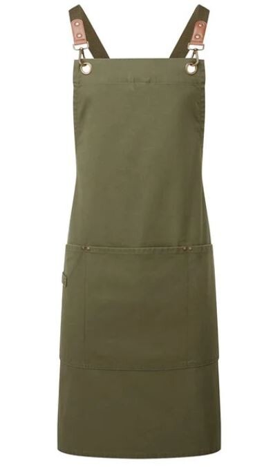 Cross Back Clip 'N' Clasp Bib Apron