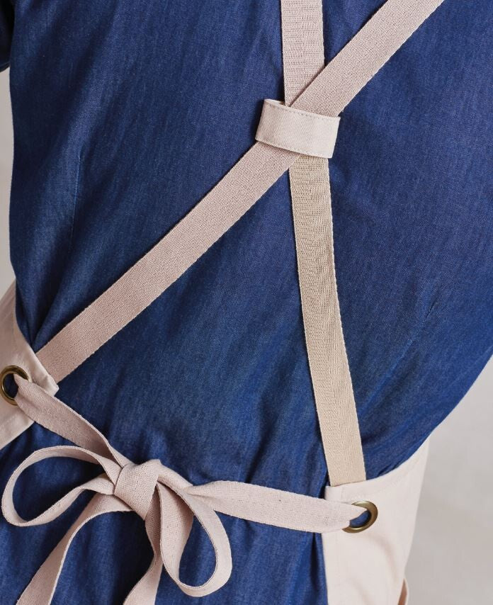 Cross Back Clip 'N' Clasp Bib Apron