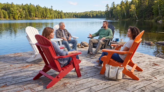 Deluxe Folding Adirondack Chair
