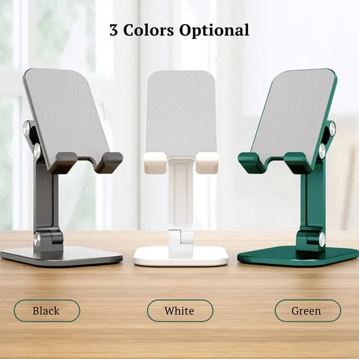 the three different positions of the desk stand