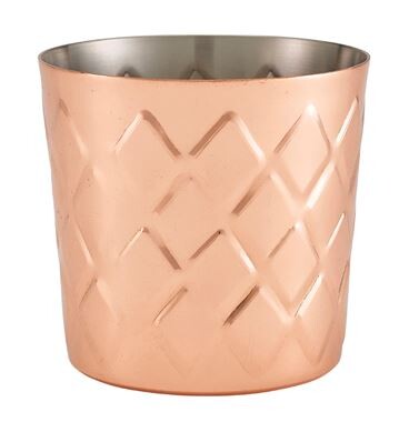 Diamond Pattern Serving Cups 41cl / 14.4oz / 8.5cm (Box Of 12)