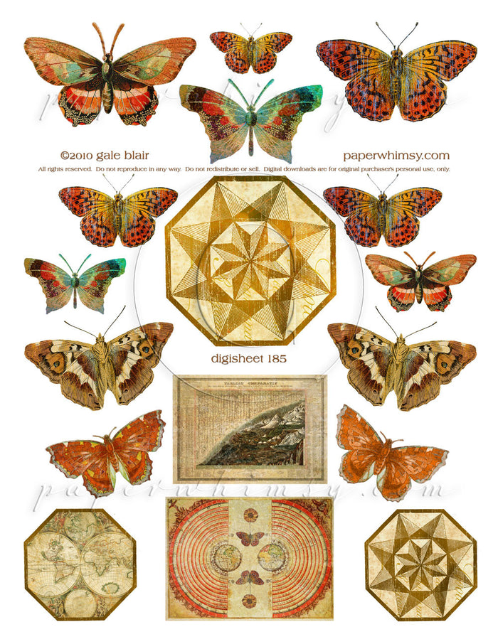 Digi 185 PRINTED - paperwhimsy