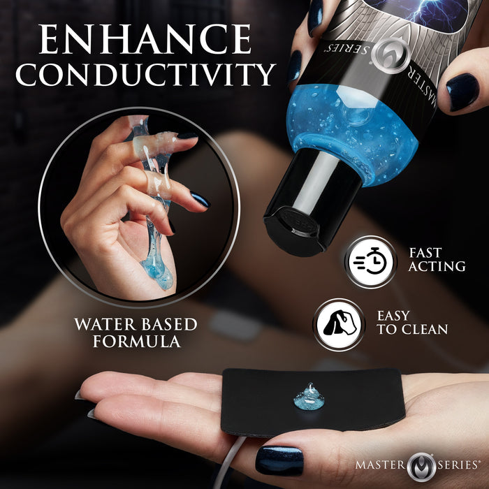 Electrosex conductive gel used with e-stim devices for consistent
comfortable electrostimulation