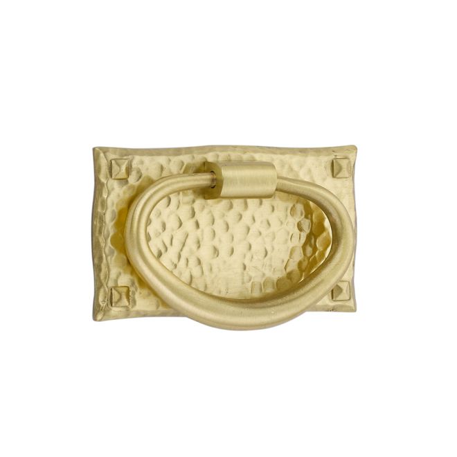 Emtek Hammered Oval Cabinet Pull 3 X 1-3/4" Emtek