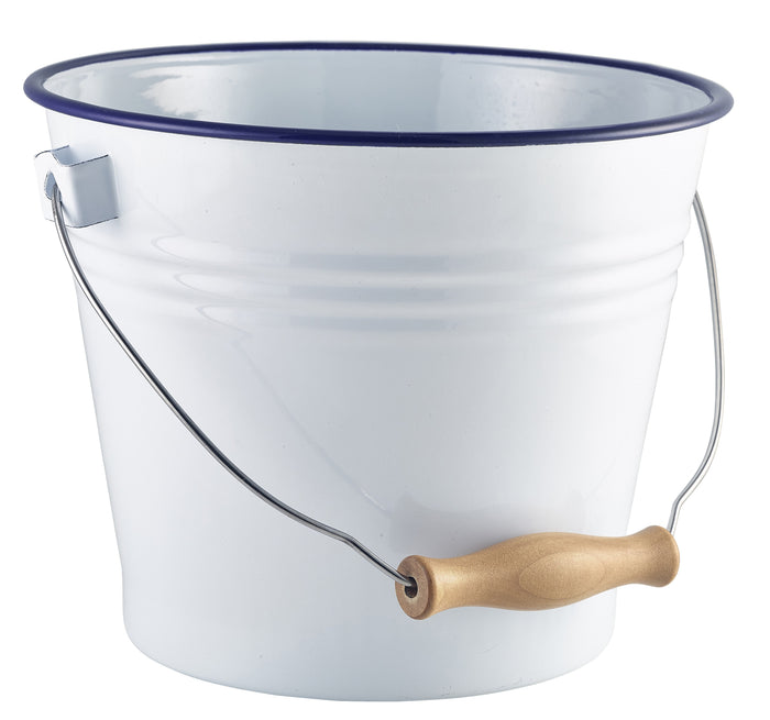 Enamel Tableware Bucket 22cm x 18.6cm / 5.2 Litre (Box Of 4)