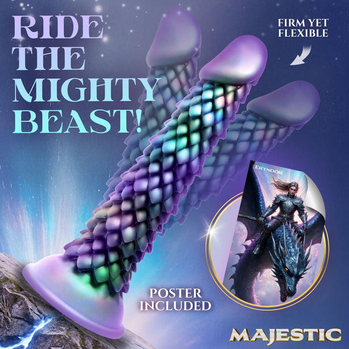 Majestic Creature Cocks elf dragon dildo phthalate-free suction cup harness