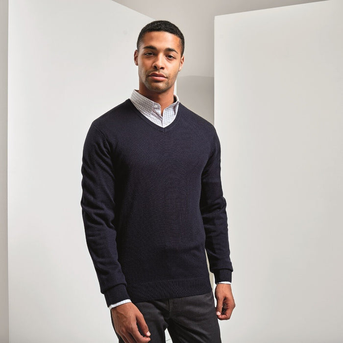 Essential Gents V-Neck Sweater Acrylic
