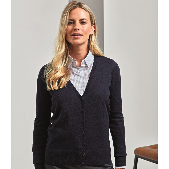 Essential Lady's V-Neck Cardigan Acrylic