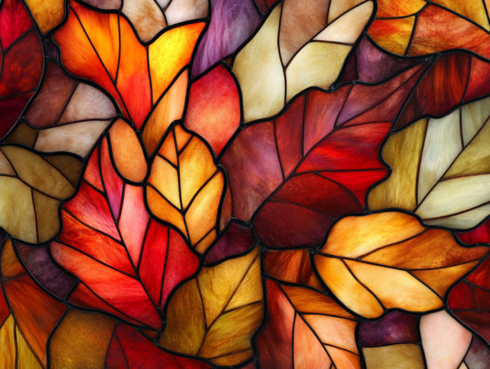 Fallen Leaves Shades Of Red