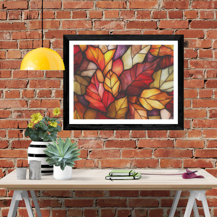 Fallen Leaves Shades Of Red