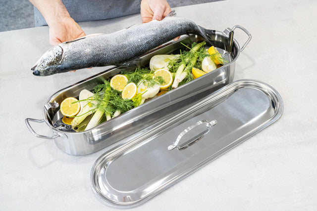 Fish Kettle With Rack S/S 60cm Long