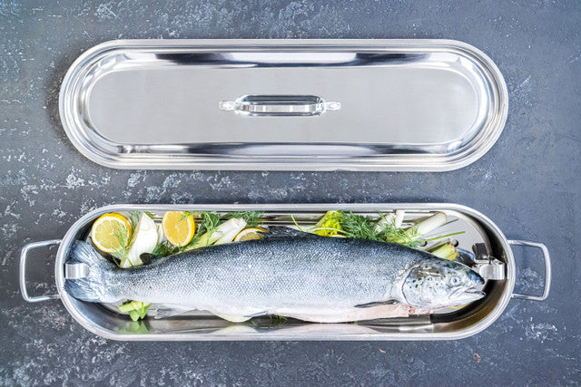 Fish Kettle With Rack S/S 60cm Long