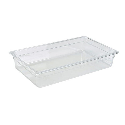Food Pan Gastronorm Polycarbonate GN1/1 53cm X 32.5cm X 10cm Deep