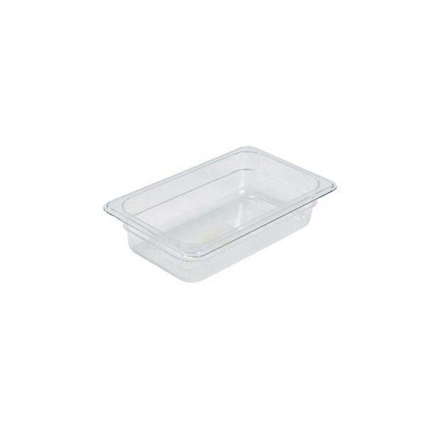 Food Pan Gastronorm Polycarbonate GN1/4 26.5cm X 16.2cm X 10cm Deep
