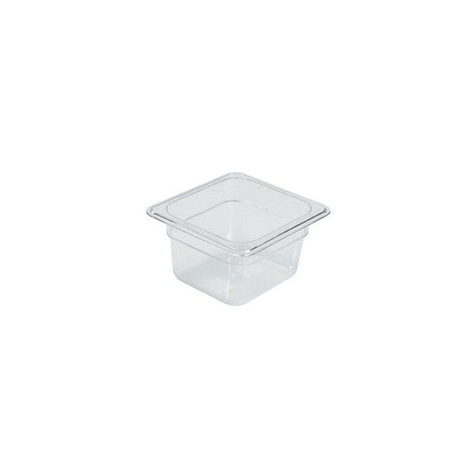 Food Pan Gastronorm Polycarbonate GN1/6 17.6cm X 16.2cm X 10cm Deep