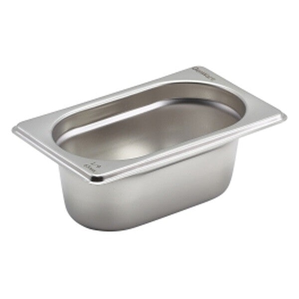 Food Pan Gastronorm S/S GN 1/9 17.6cm X 10.8cm X 6.5cm Deep