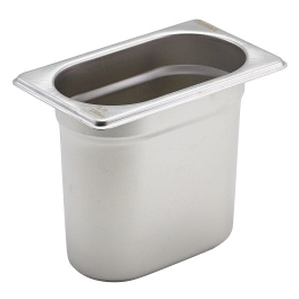 Food Pan Gastronorm S/S GN1/9 1/9 17.6cm X 10.8cm X 15cm Deep