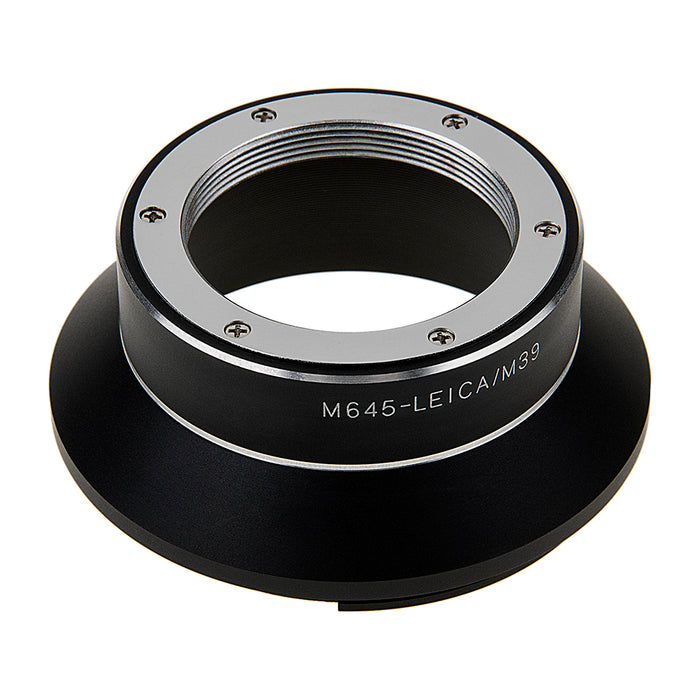Fotodiox Pro Lens Adapter - Compatible with L39 Leica Visoflex Screw Mount Lenses to Mamiya 645 (M645) Mount Cameras