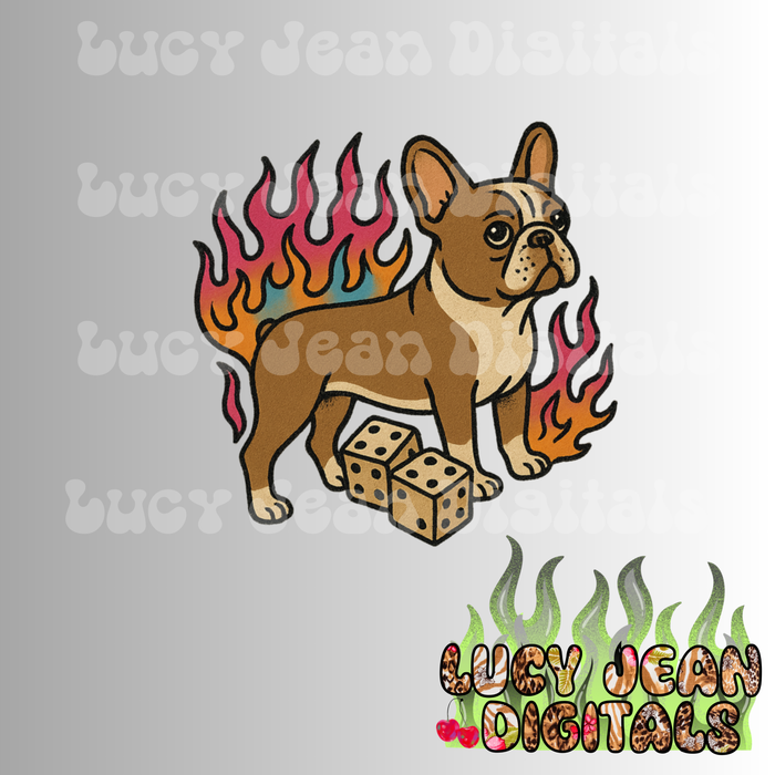 French Bulldog PNG (2 colorways)