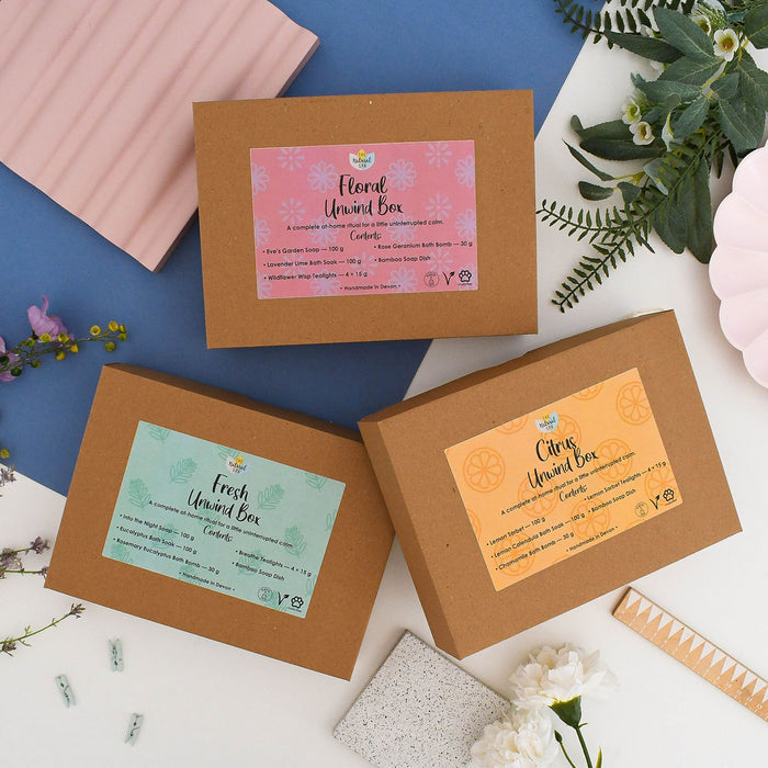 Fresh Unwind Gift Box | Handmade Bath & Body Self Care Gift Set