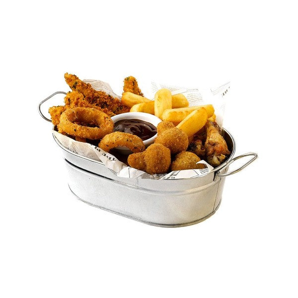 Galvanised Sharing Bucket 23cm x 15cm x 7cm