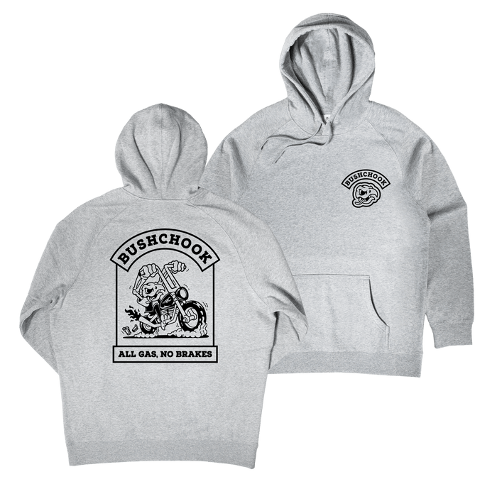 Gassed Hoodie Grey Hoodie Bush Chook