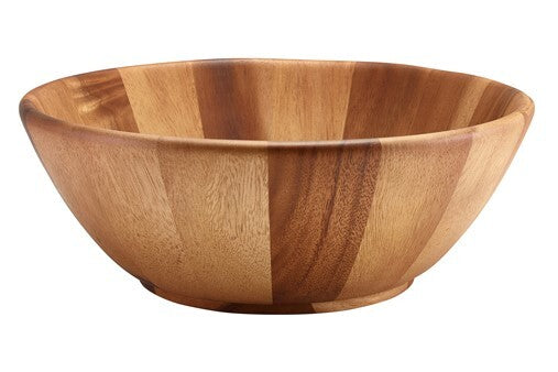 Genware Acacia Wood Bowl 33cm x 12cm